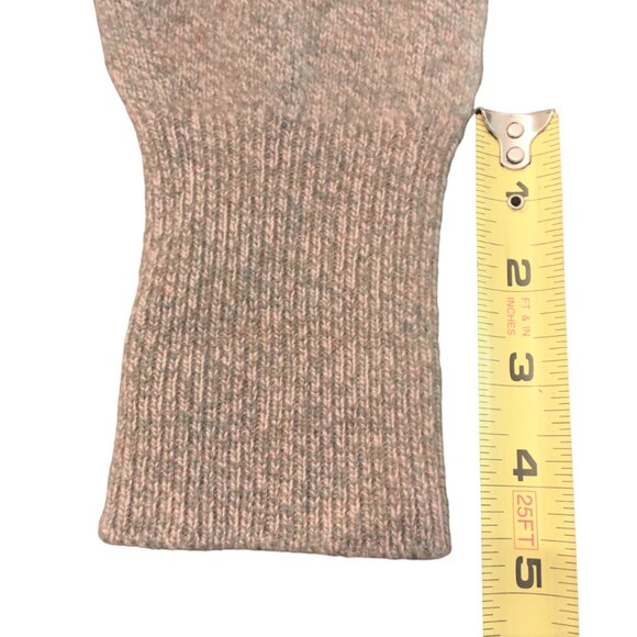 Scotland Cashmere 2-ply Sweater V-neck Pullover Sleeves Tan Men's Small Unisex - Picture 12 of 16